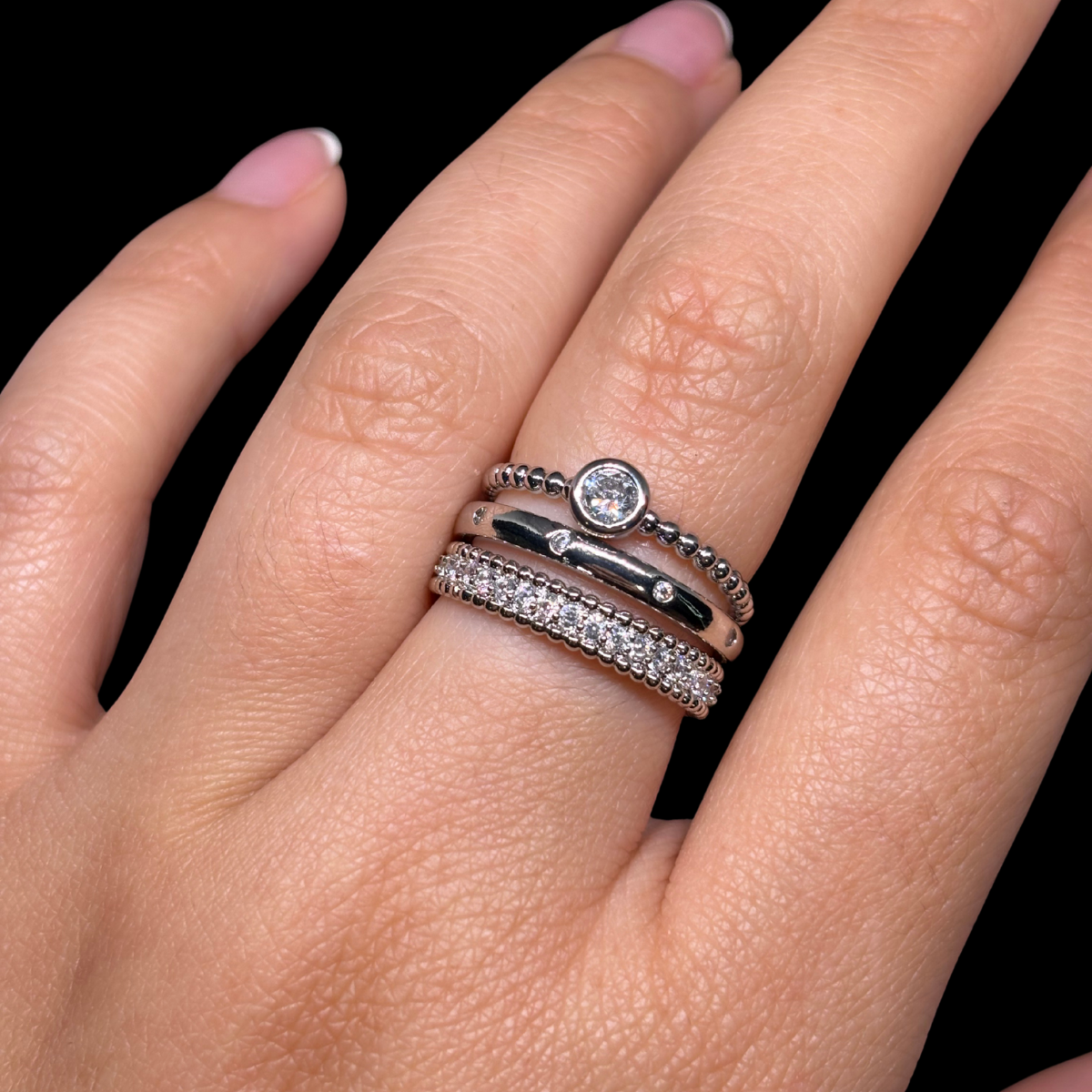 Aurora Stackable Ring Set