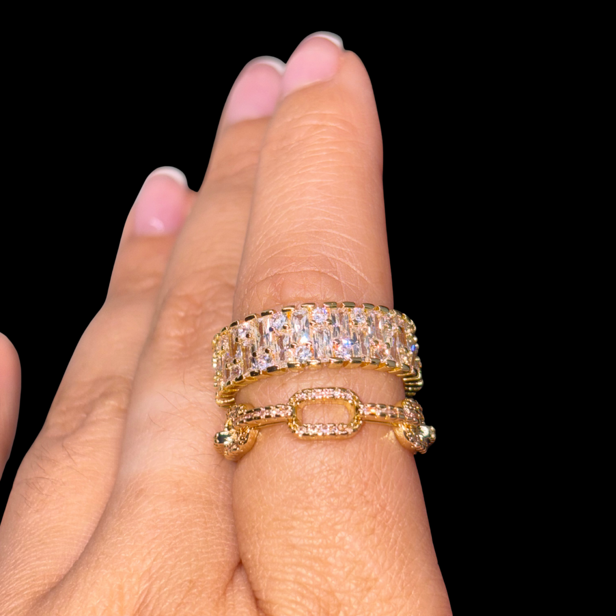 Radiance Duo Ring Set
