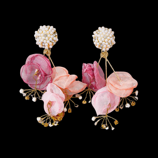Rosé Bloom Earrings
