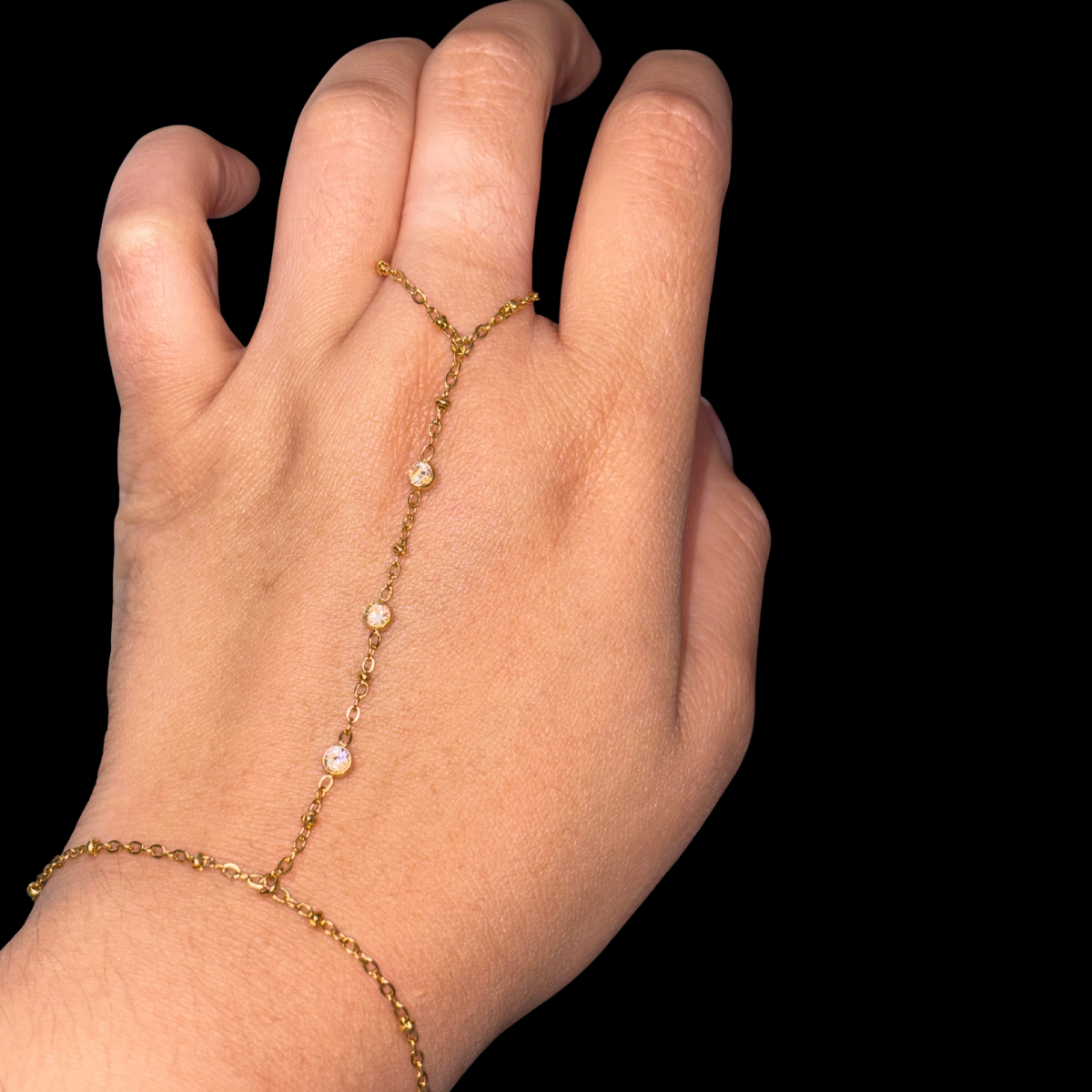 Mini Diamanté Hand Chain
