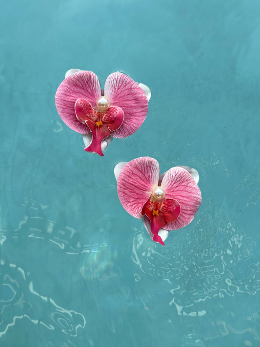 Orquídea Rosada Earrings