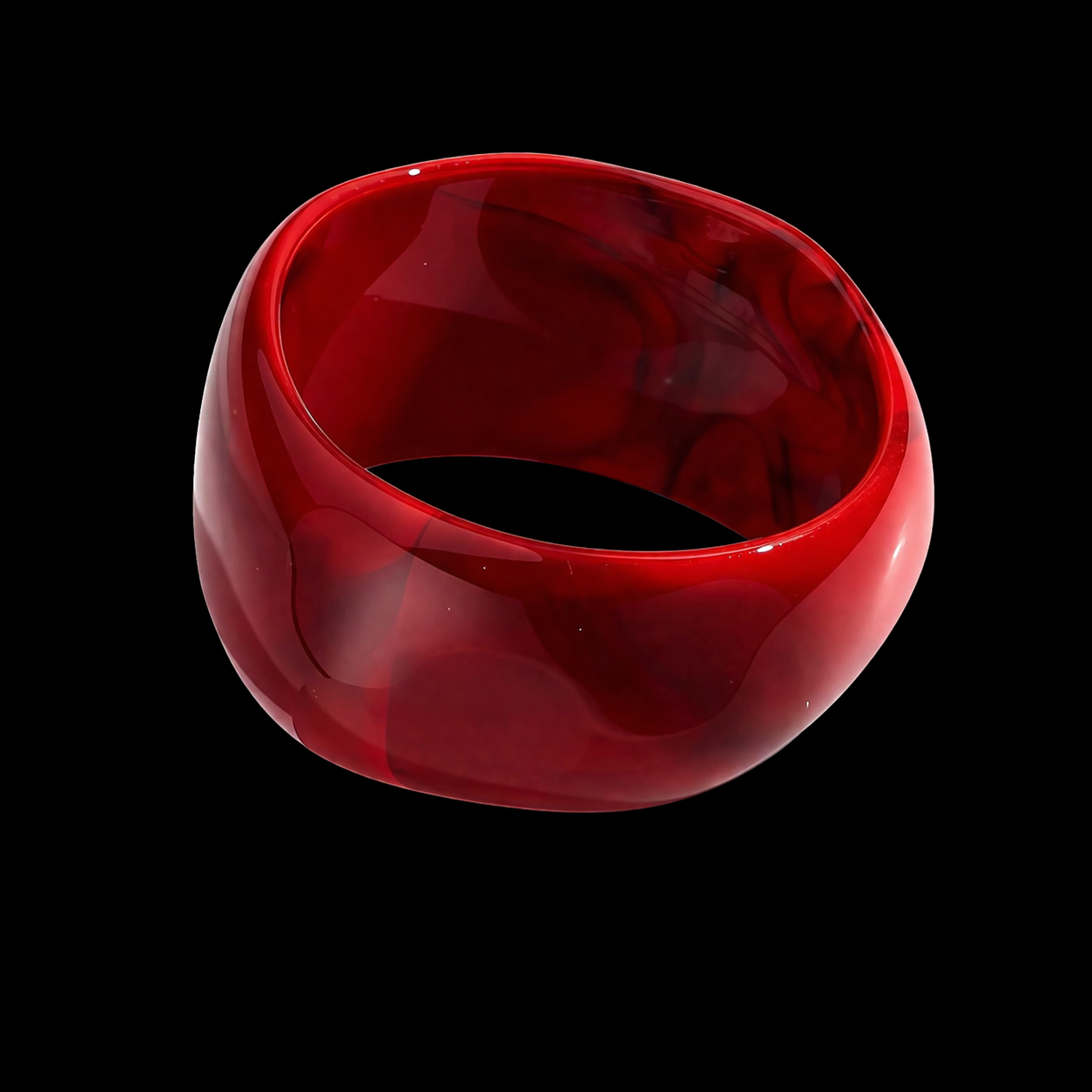 Flor Roja Bangle