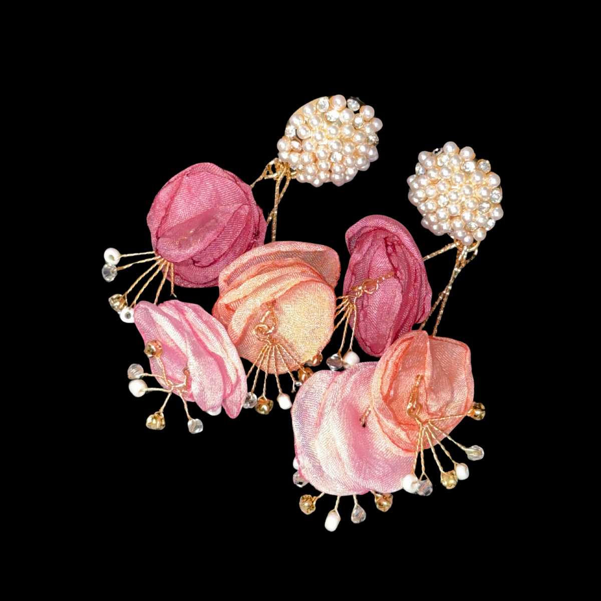 Rosé Bloom Earrings